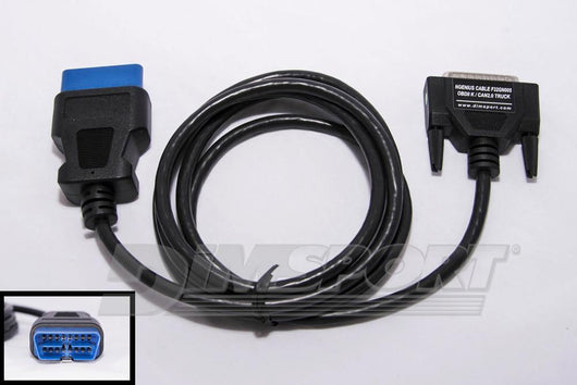 24V OBDII connector (STANDARD - TRUCK/TRACTOR applications) - DimsportShop.co.uk